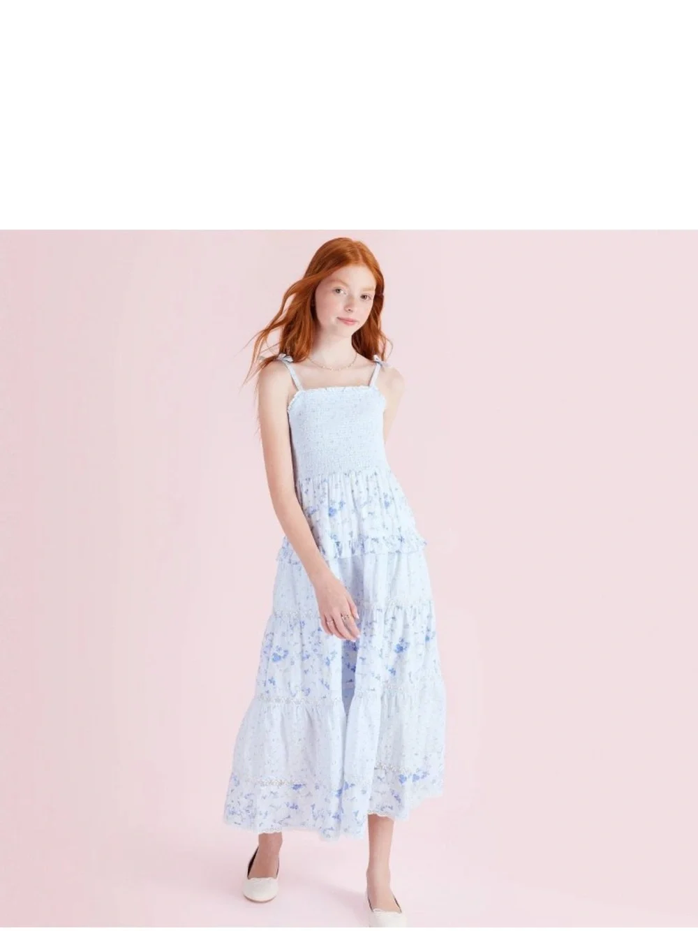 Stella Budding Florals Tiered Maxi Dress from LoveShackFancy x Target (girls 14)